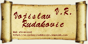 Vojislav Rudaković vizit kartica
